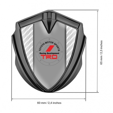 Toyota TRD Emblem Trunk Badge Graphite White Ebony Carbon Red Design