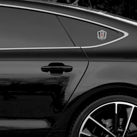 Toyota Trunk Emblem Badge Silver Black Carbon Sport Edition Logo