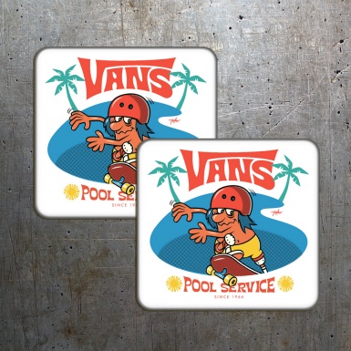 Vans Stickers 3D Gel Pool Service 2 pcs