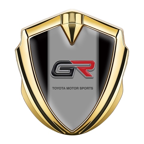 Toyota GR Trunk Emblem Badge Gold Black Noir Relief Logo Edition