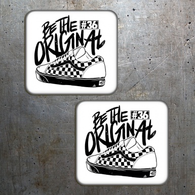 Vans Silicone Stickers Be The Original White 2 pcs