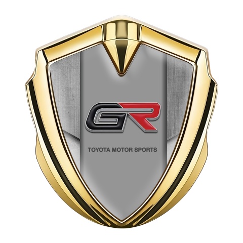 Toyota GR Emblem Car Badge Gold Stone Panel Effect Sport Logo