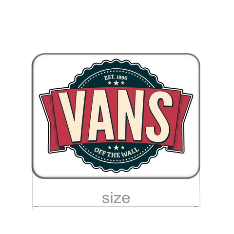 Vans Silicone Stickers Est. 1966 Off the Wall 2 pcs
