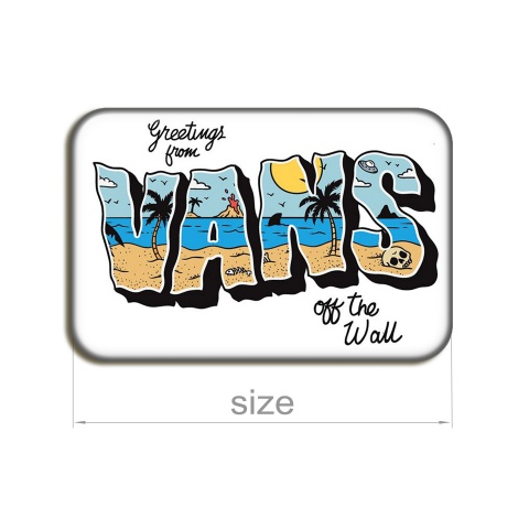 Vans Silicone Stickers Greetings From Vnz 2 pcs