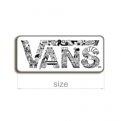 Vans Silicone Stickers Some Vnz Things 2 pcs