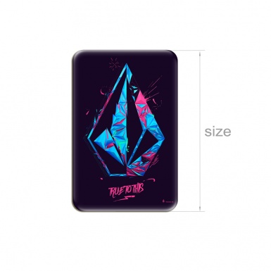 Volcom Silicone Stickers True to This Black and Blue 2 pcs