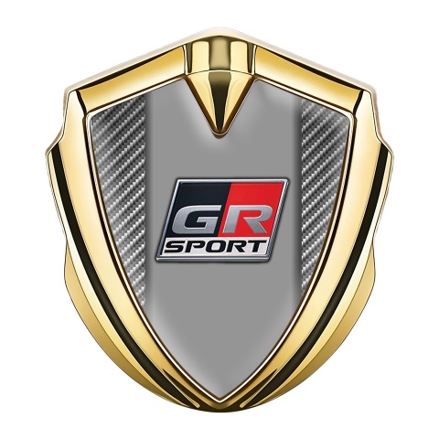Toyota GR Emblem Car Badge Gold Light Carbon Black Red Sport Logo