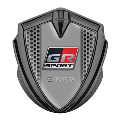 Toyota GR Bodyside Domed Emblem Graphite Honeycomb Pattern Sport Edition