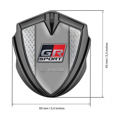 Toyota Bodyside Emblem Self Adhesive Graphite Treadplate Frame Sport Logo