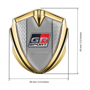 Toyota Bodyside Emblem Self Adhesive Gold Treadplate Frame Sport Logo
