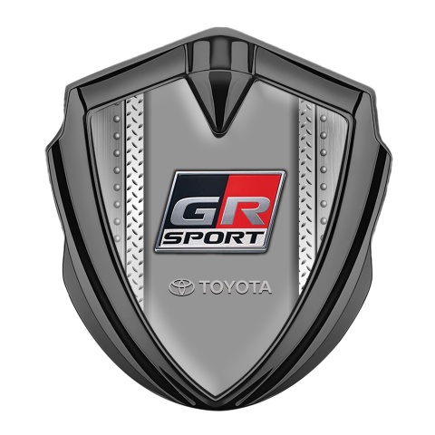 Toyota Metal Emblem Self Adhesive Graphite Industrial Frame Racing Edition