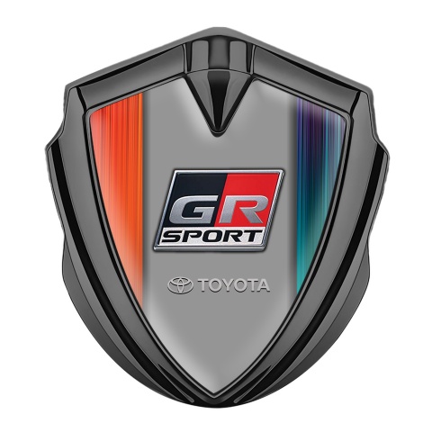 Toyota GR Bodyside Badge Self Adhesive Graphite Color Gradient Racing Motif