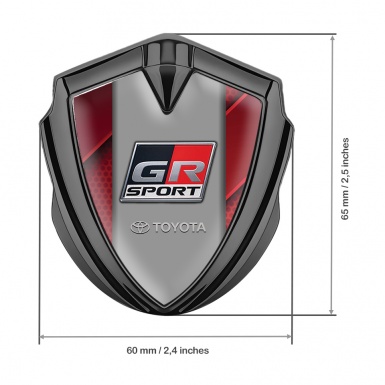 Toyota GR Trunk Emblem Badge Graphite Red Plates Frame Racing Edition