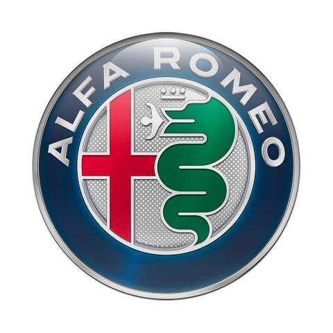 Alfa Romeo Emblem Silicone Sticker Multicolor