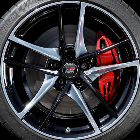 Toyota GR Sport Silicone Stickers Wheel Center Cap Black