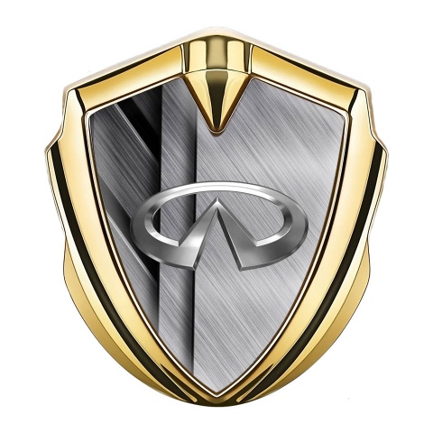 Infiniti Emblem Badge Self Adhesive Gold Mixed Metal Panels Variant