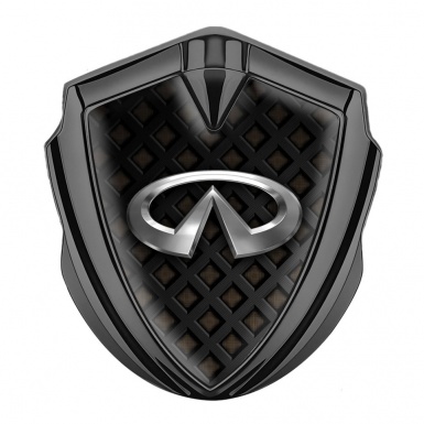 Infiniti Bodyside Domed Emblem Graphite Waffle Effect Chromatic Edition