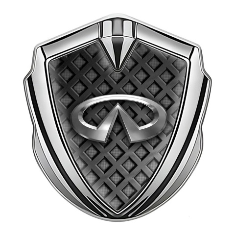 Infiniti Bodyside Emblem Self Adhesive Silver Greys Cells Chrome Logo