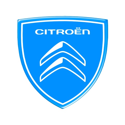 Citroen Silicone Sticker Blue White New Design
