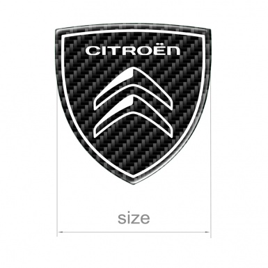 Citroen Silicone Sticker Carbon New Design