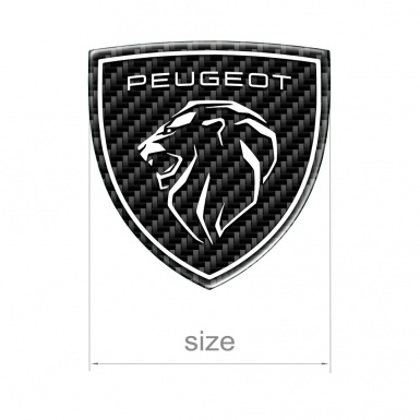 Peugeot Silicone Sticker Carbon New Design