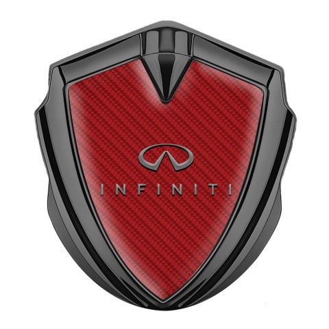 Infiniti Bodyside Badge Self Adhesive Graphite Red Carbon Grey Logo Design