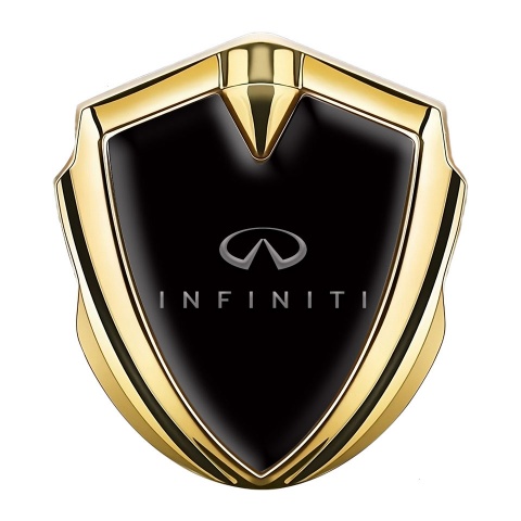 Infiniti Emblem Self Adhesive Gold Black Base Gradient Logo Edition