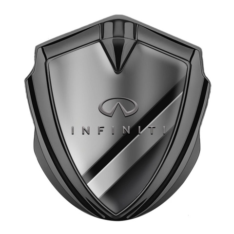 Infiniti Emblem Self Adhesive Graphite Metallic Panels Gradient Logo Design