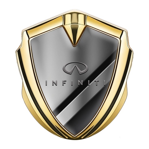 Infiniti Emblem Self Adhesive Gold Metallic Panels Gradient Logo Design