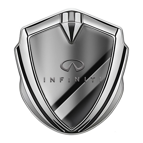 Infiniti Emblem Self Adhesive Silver Metallic Panels Gradient Logo Design