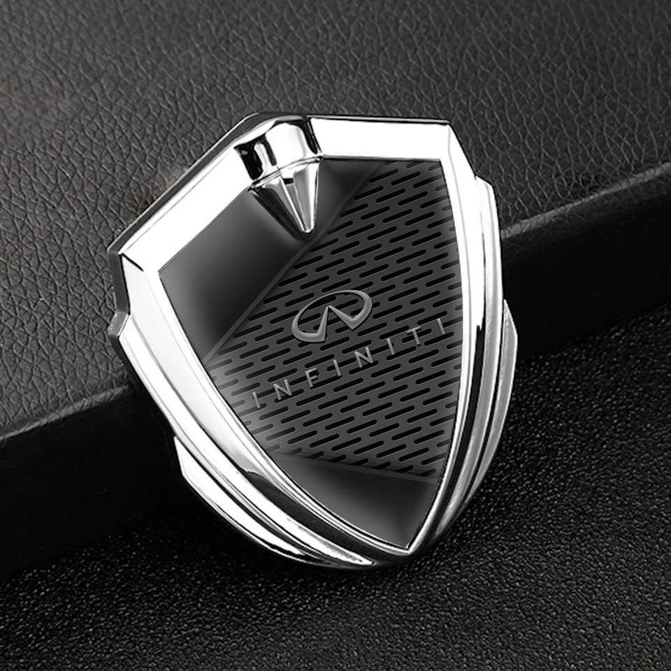 Infiniti Emblem Car Badge Silver Charcoal Grate Dark Panels Edition ...