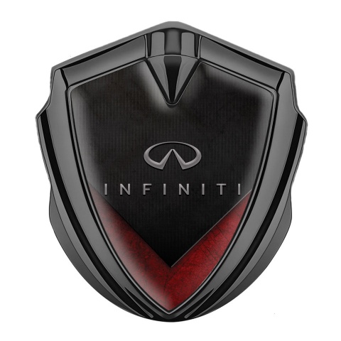 Infiniti Bodyside Emblem Self Adhesive Graphite Dark Panel Red Fragments