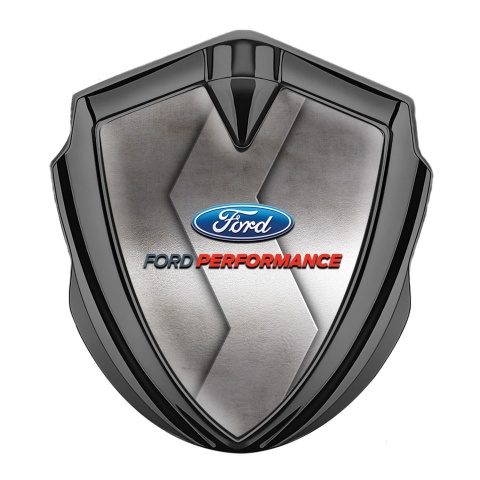 Ford Emblem Fender Badge Graphite Metal Fragment Classic Logo Design