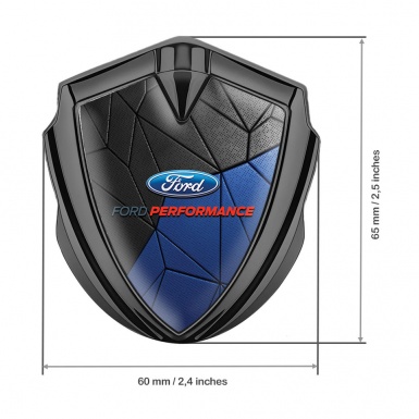 Ford Bodyside Emblem Badge Graphite Blue Mosaic Performance Edition