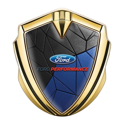 Ford Bodyside Emblem Badge Gold Blue Mosaic Performance Edition