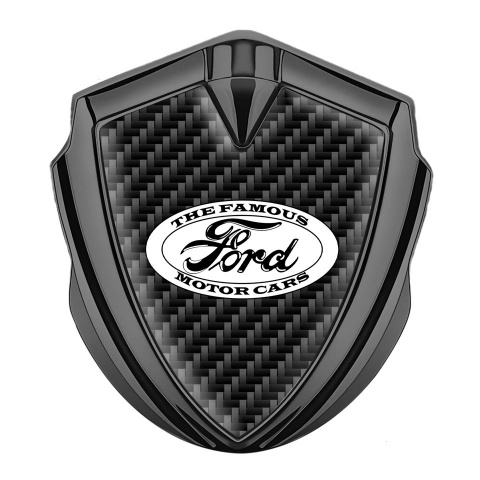 Ford Emblem Self Adhesive Graphite Black Carbon Vintage White Edition