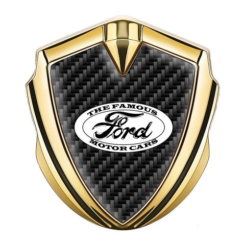 Ford Emblem Self Adhesive Gold Black Carbon Vintage White Edition