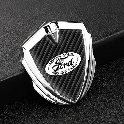 Ford Emblem Self Adhesive Silver Black Carbon Vintage White Edition