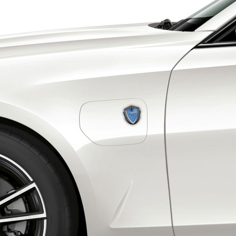 Ford Emblem Car Badge Graphite Glacial Blue Base Classic Logo Edition