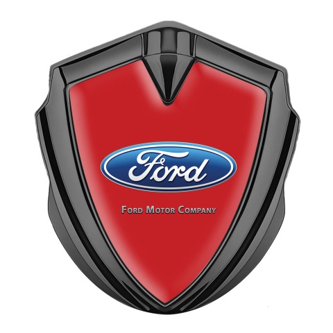 Ford Bodyside Emblem Self Adhesive Graphite Red Fill Blue Elliptic Design