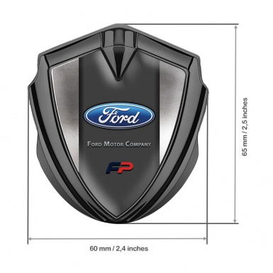 Ford FP Bodyside Emblem Badge Graphite Metal Sheet Blue Performance