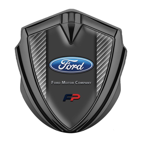 Ford Metal 3D Domed Emblem Graphite Light Carbon Performance Edition