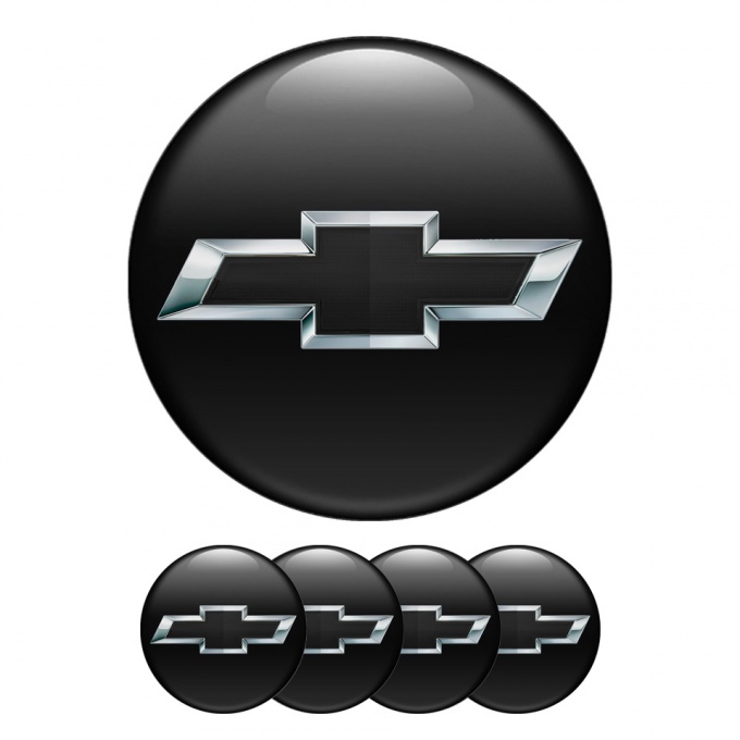 Chevrolet Silicone Stickers Wheel Center Cap Black Edition