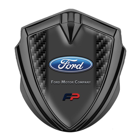 Ford Bodyside Emblem Badge Graphite Black Carbon Fill Performance Logo
