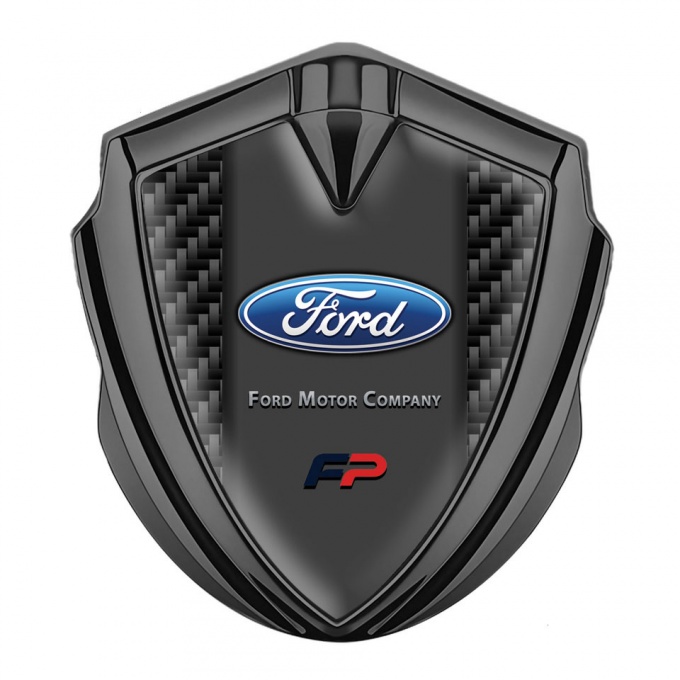 Ford Bodyside Emblem Badge Graphite Black Carbon Fill Performance Logo