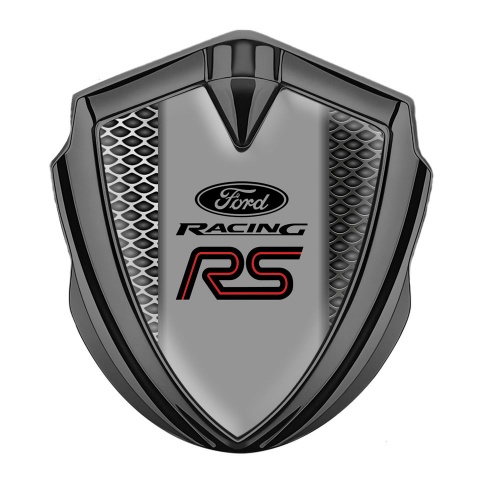 Ford RS Fender Emblem Badge Graphite Steel Grate Center Column Template
