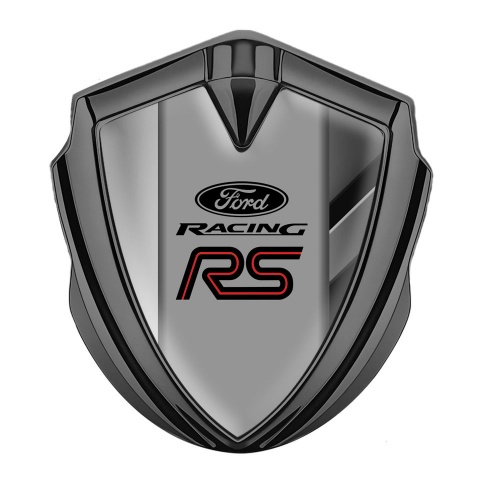 Ford RS Bodyside Domed Emblem Graphite Dual Frame Texture Racing Spirit