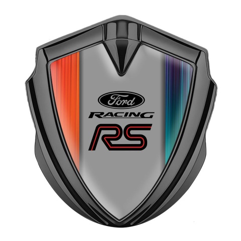 Ford Emblem Badge Self Adhesive Graphite Vivid Gradient Racing Edition