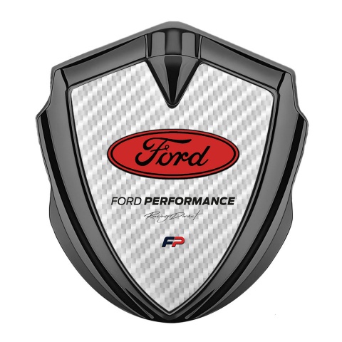 Ford Bodyside Emblem Self Adhesive Graphite White Carbon Texture Design