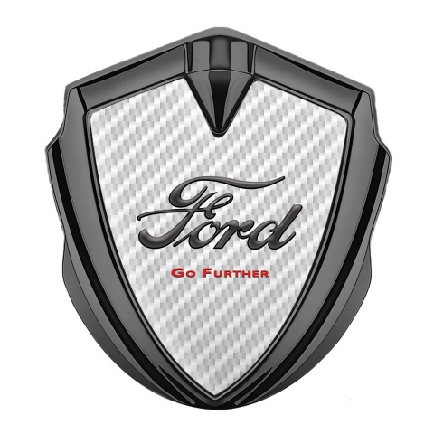 Ford Bodyside Badge Self Adhesive Graphite White Carbon Classic Slogan